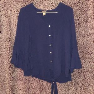 Bell sleeve top